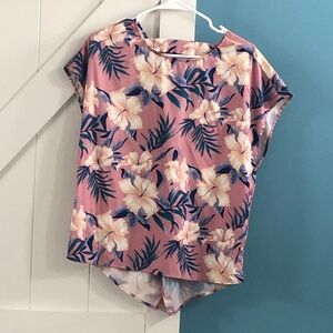 SHEIN Pink Floral Blouse